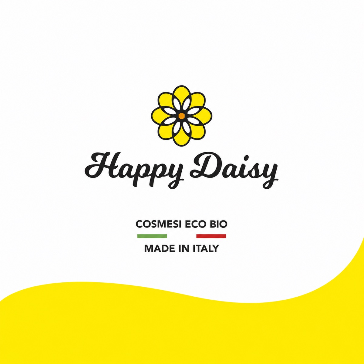 Logo Happy Daisy e identità Made in Italy